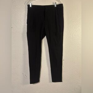 Athleta Wander Stash Skinny Pant 12 Black Work Stretch Casual Hiking Zip